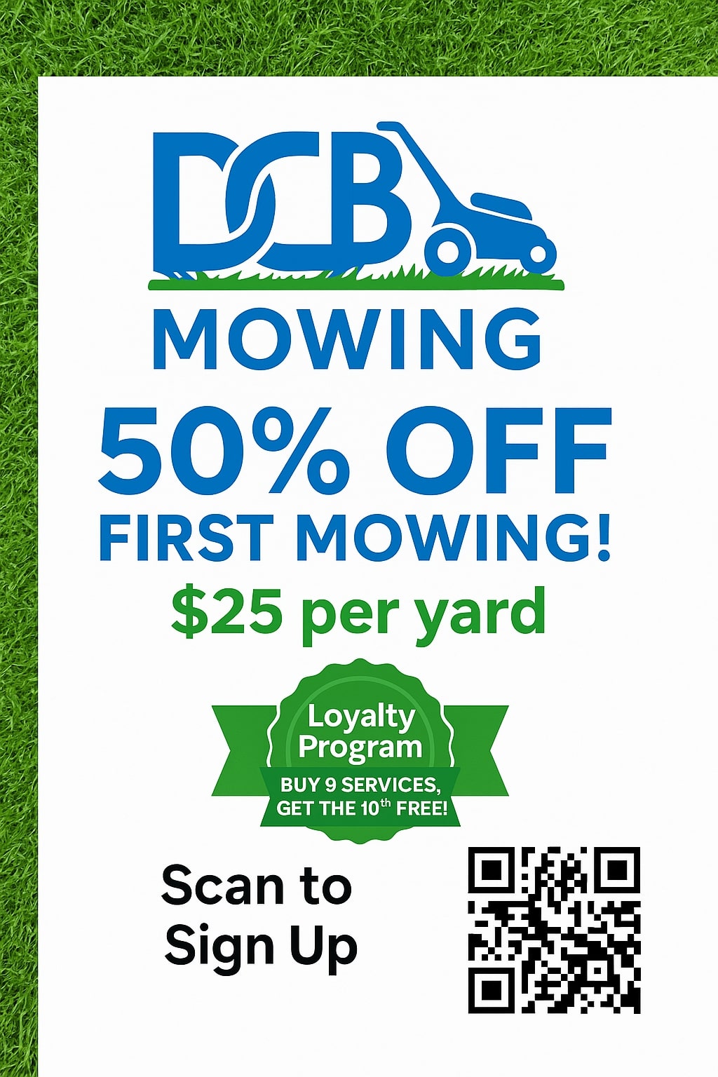 DCB Mowing Flyer